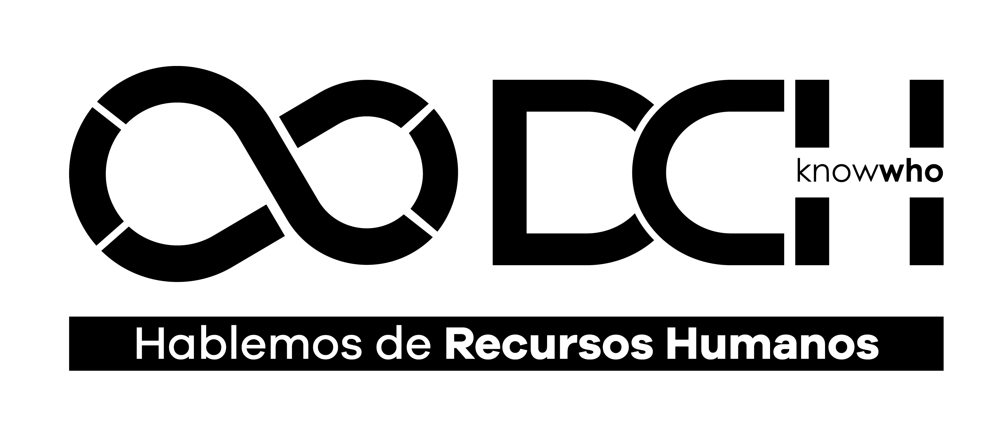 Logo en negativo DCH con leyenda